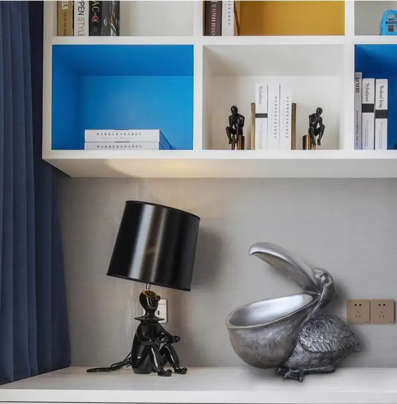 Nordic Jewelry Key Storage Resin Big Bird Crafts Decoration Bedroom Livingroom Entrance Office Table Toucan Ornament | Дом и сад