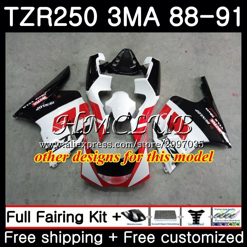 Корпус обтекателя Для YAMAHA TZR-250 3MA TZR 250 1988 1989 1990 1991 5HC9 TZR250RR TZR250 RS RR YPVS