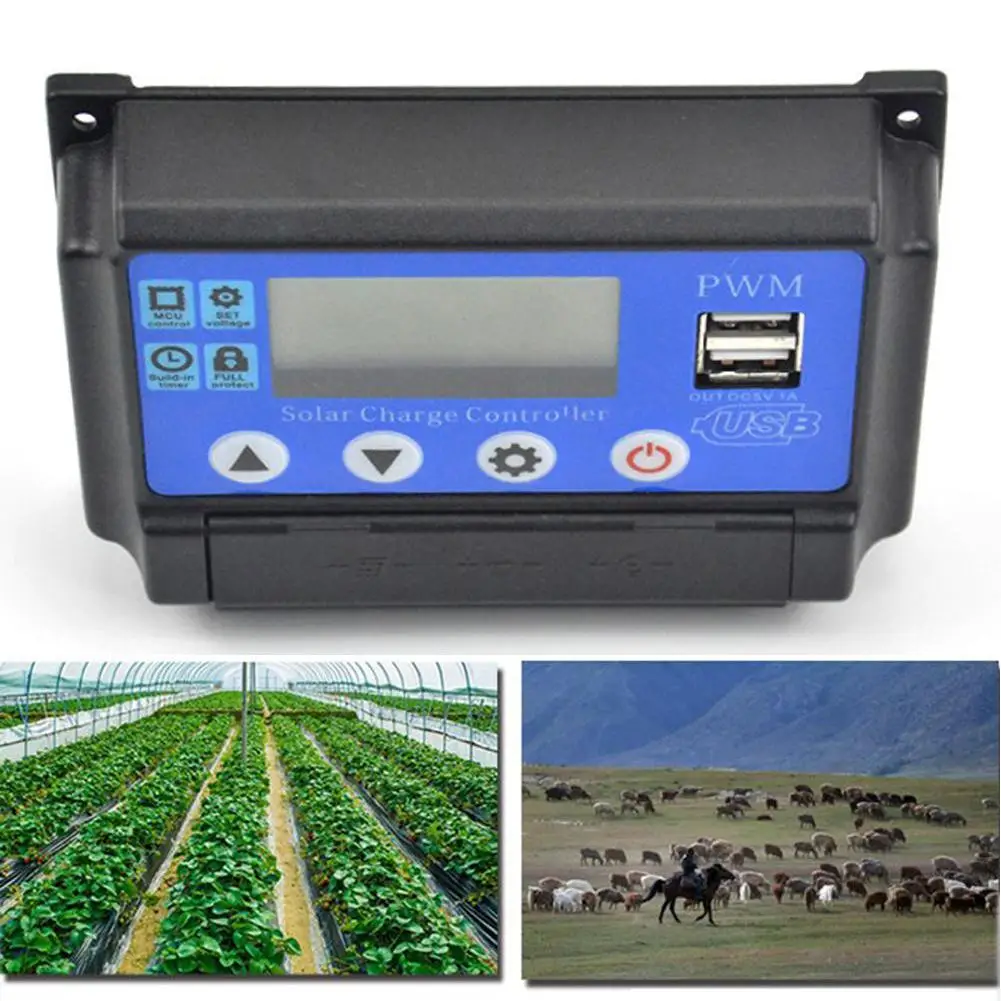 60A/50A/40A/30A/20A/10A 2V 24V со слежением за максимальной точкой мощности Авто Солнечный
