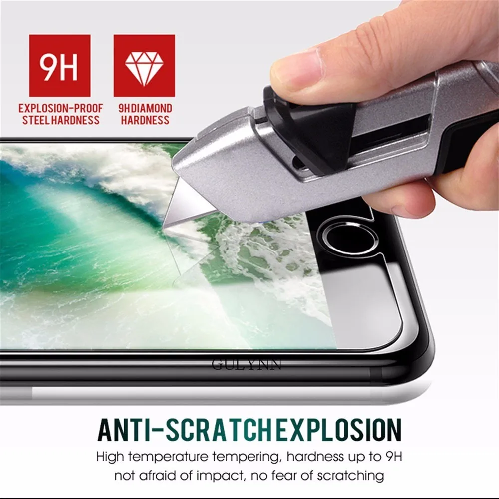 9H закаленное стекло для iPhone X XS Max Plus 6 1 5 8 дюйма Защитное экрана 8X7 6S 5S SE | Мобильные