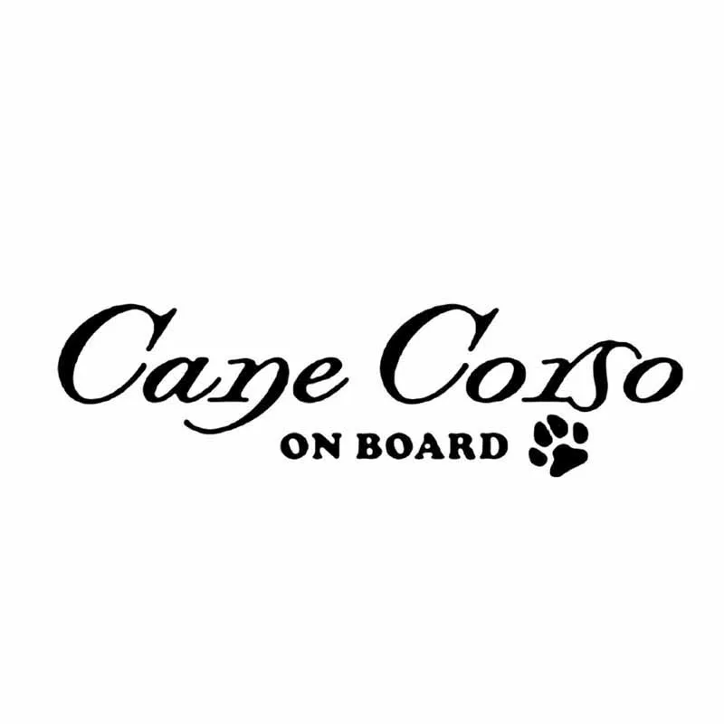 

15CM * 3.9CM Cane Corso Dog On Board Paw Vinyl Car Sticker Animals Sticker Vinyl Decor Decals