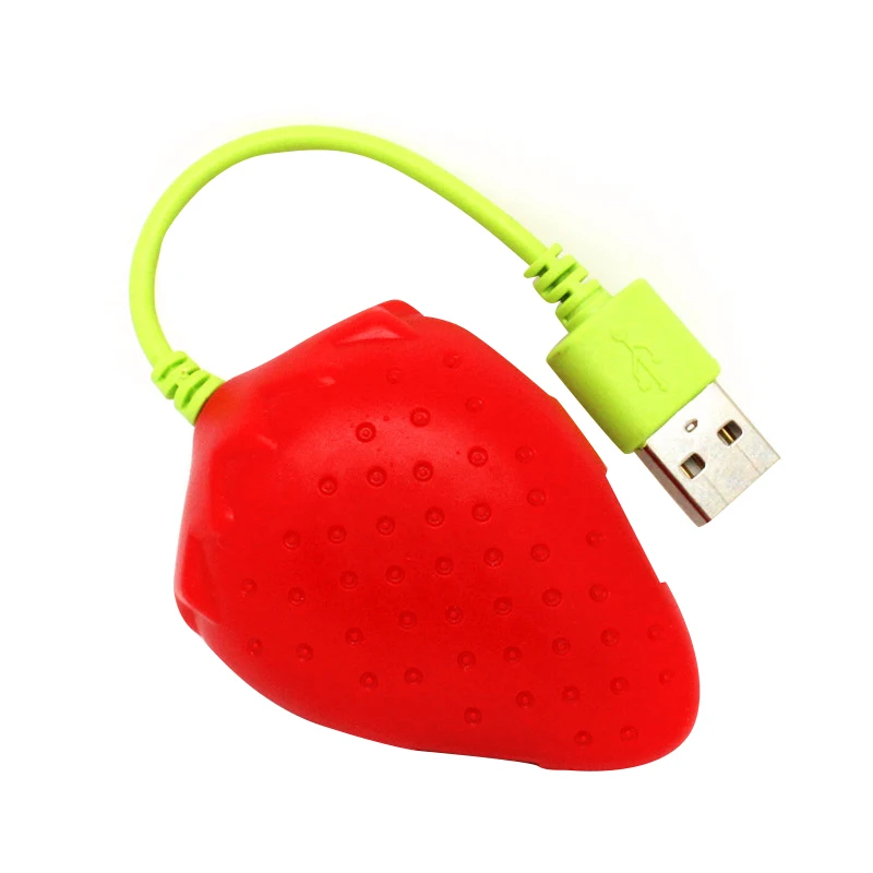 Топ милый фруктовый стиль клубника форма 4 порта Usb 2 0 концентратор для ноутбука