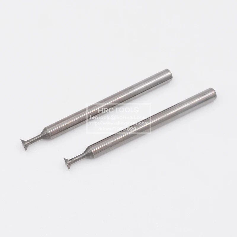 Фото E1-d4x1.5cx6Dx50L 4-флейта HRC55 90 градусов ласточкин хвост Карбид фрезы №4