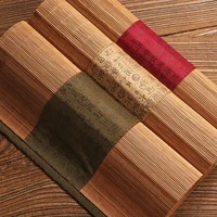 creative handmade tea mats placemat table mat coasters chinese national bamboo filament decor crafts linen cotton table runner