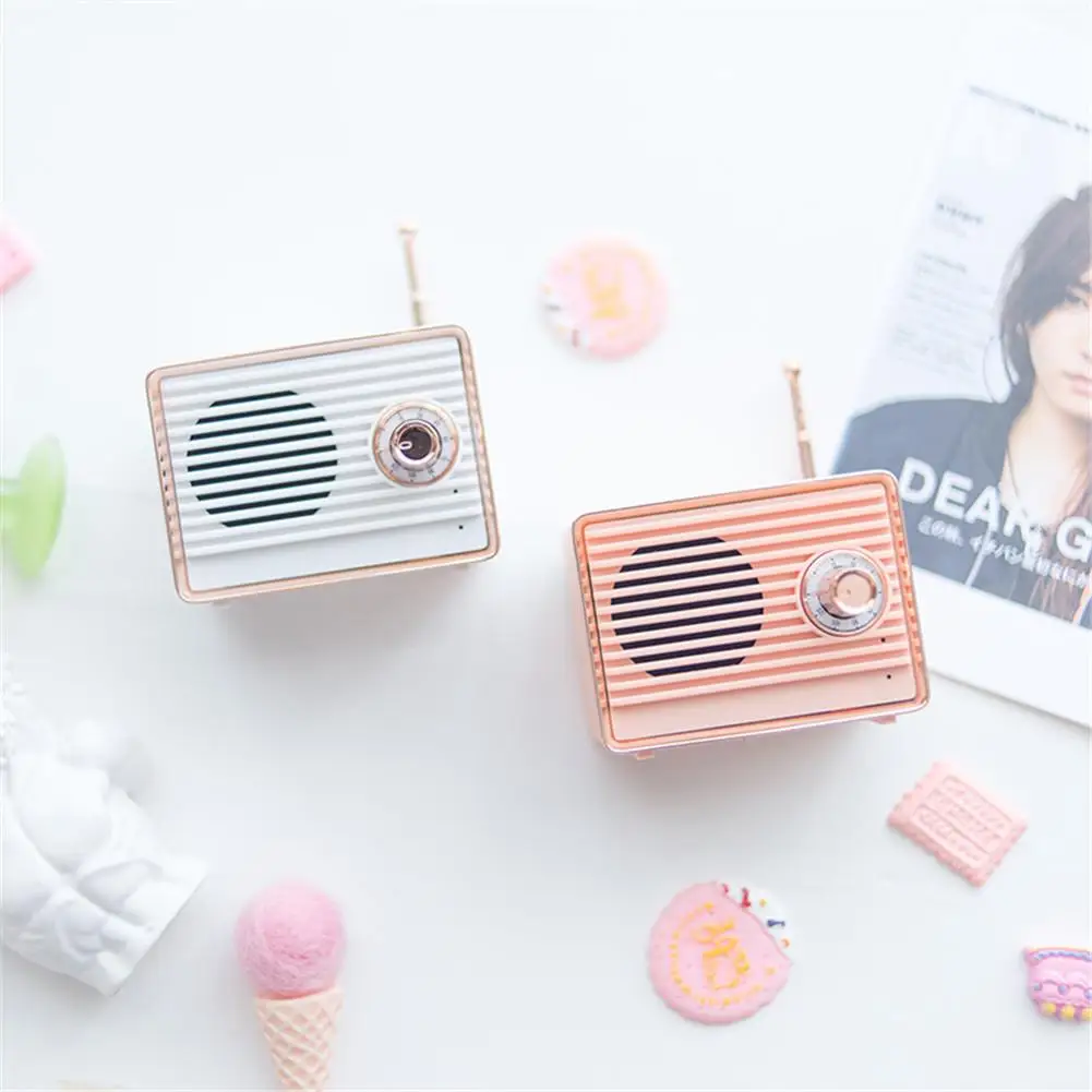 Ретро Bluetooth динамик винтажный Мини Ностальгический тяжелый бас 3D стерео объемный