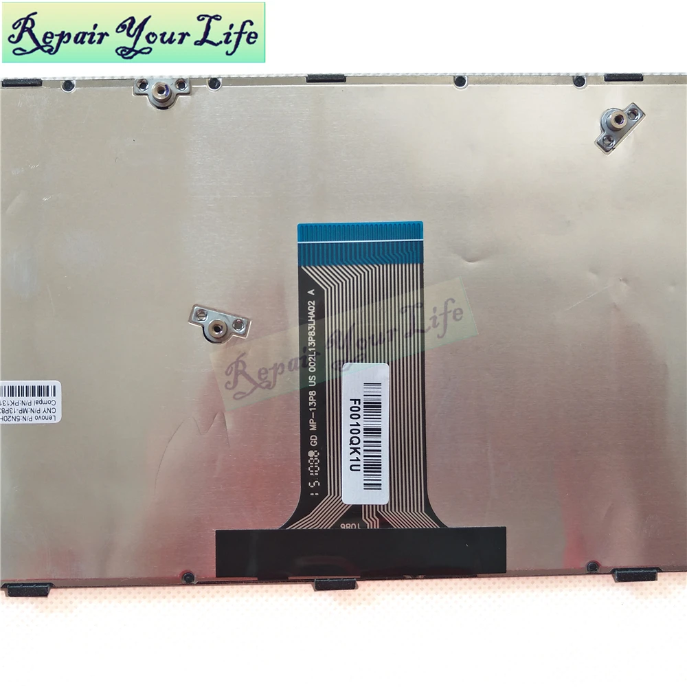 Клавиатура для ноутбука LENOVO G40-70 b40-70 G40-45 V1000 V3000 V1070 Flex2-14a английская Серебристая