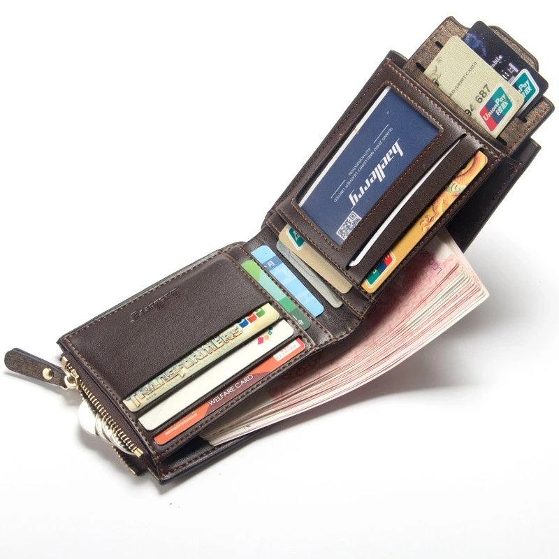 Мужской короткий многофункциональный кошелек Для водительских прав Молодежный