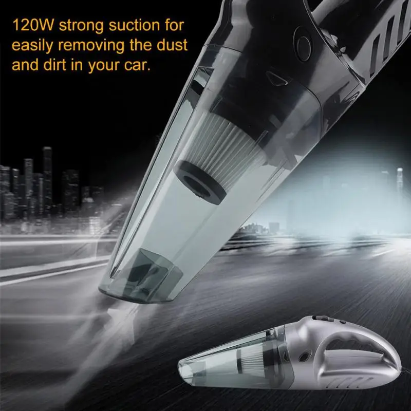 

12V 120W Car Vacuum Cleaner Portable Handheld Vacuum Cleaner Wet and Dry Dual Use Car Vacuum Aspirateur Voiture high quality