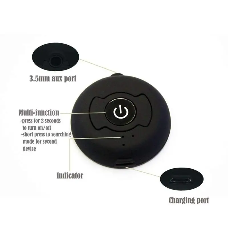 Portable TV Bluetooth 4.0 A2dp Audio srereo Transmitter RCA/3.5mm Support Pairing Two Headsets Simultaneously for PC CD Pla | Электроника