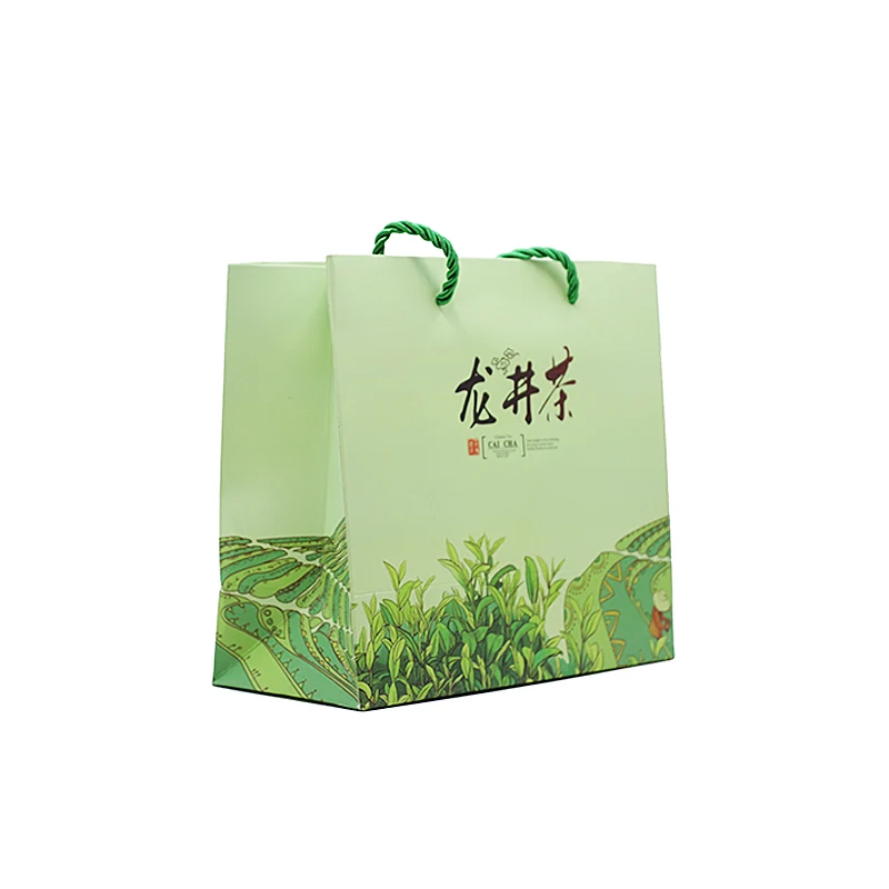 Xin Jia Yi упаковочная сумка для покупок бумага с ручками из крафт-бумаги цветная
