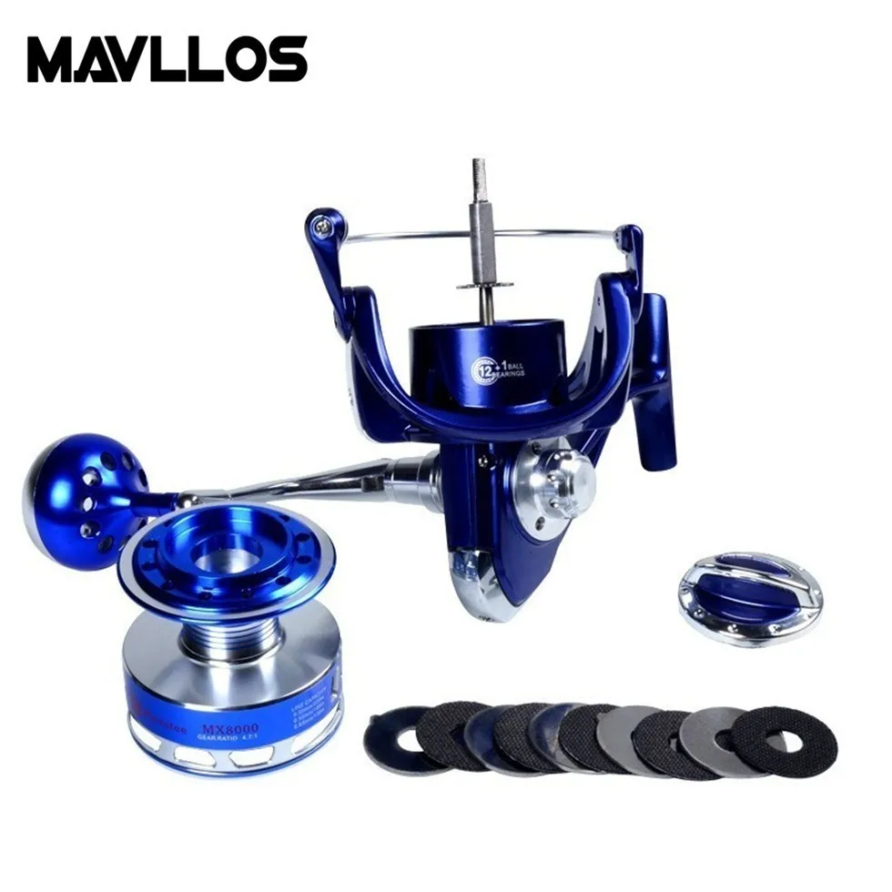 Рыболовная катушка Mavllos Max Drag рыболовная для ловли в соленой воде максимальная