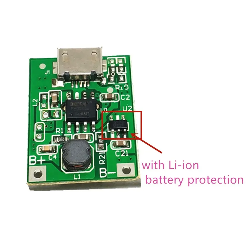 5V Step-Up Power Module Lithium Battery Charging Protection Board Boost Converter 5v1a USB For DIY Charger power bank pcb bms |