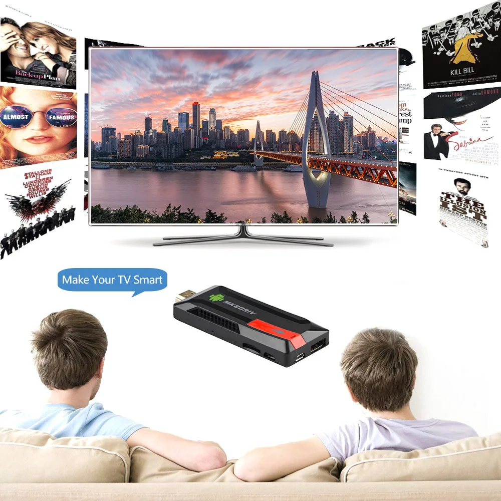 Docooler MK809 IV Android 7 1 TV Dongle RK3229 четырехъядерный ТВ приставка 2G/8G UHD 4K HD 3D мини ПК H.265 WiFi