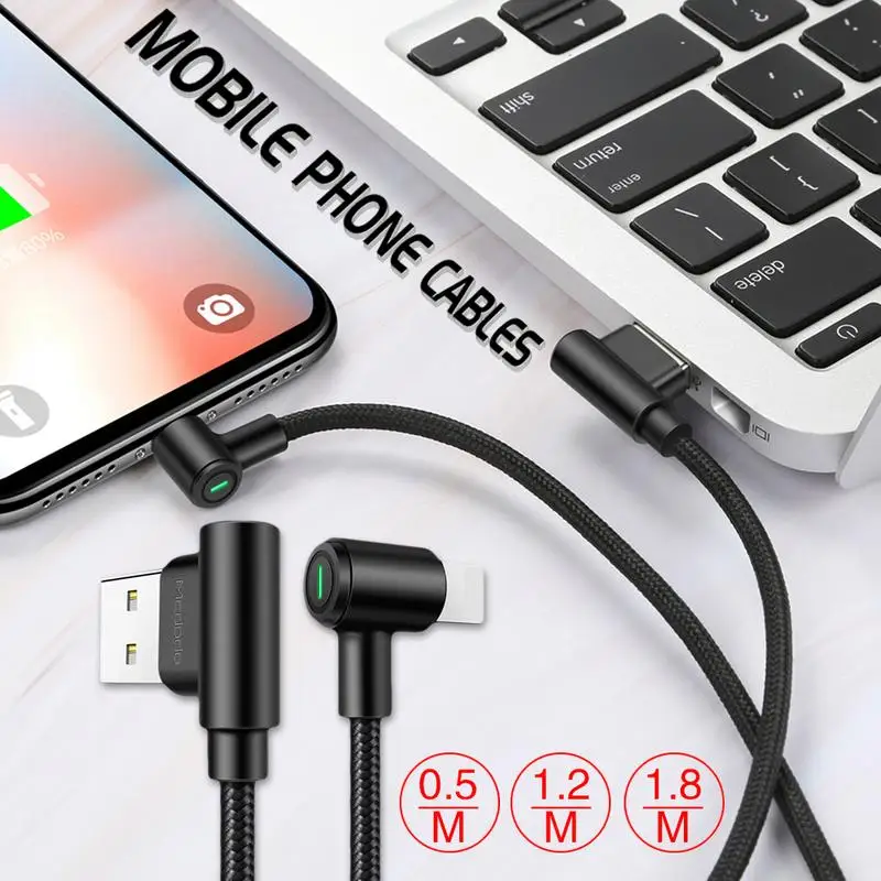 MCDODO type C мобильный кабель передачи данных телефона для IPhone 6/7/8/X Intelligent Data Chip