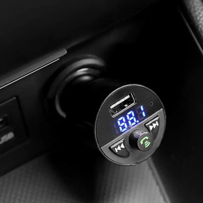 Automobile FM Transmitter Bluetooth Handsfree Car Kit Auto OLED Display USB Charger Vehicle Mp3 Player With 2.5A | Автомобили и