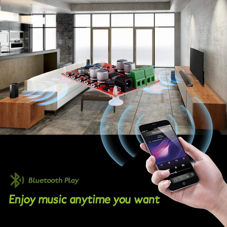 Двухканальный усилитель TDA7492P 50 Вт + 2x50 беспроводной цифровой Bluetooth 4 0 аудио