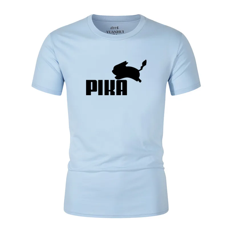 2019 новые летние Футболка с покемонами аниме Pika женские футболки для маленьких