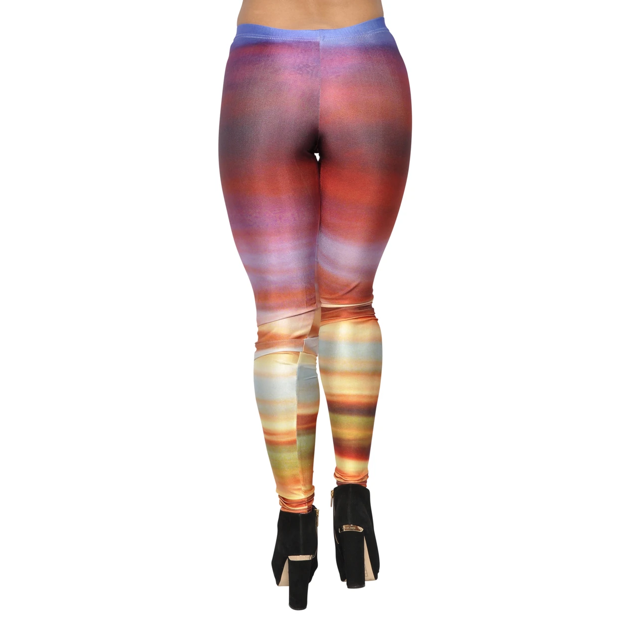 Women's Galaxy Colorful Rings Leggings Large | Женская одежда