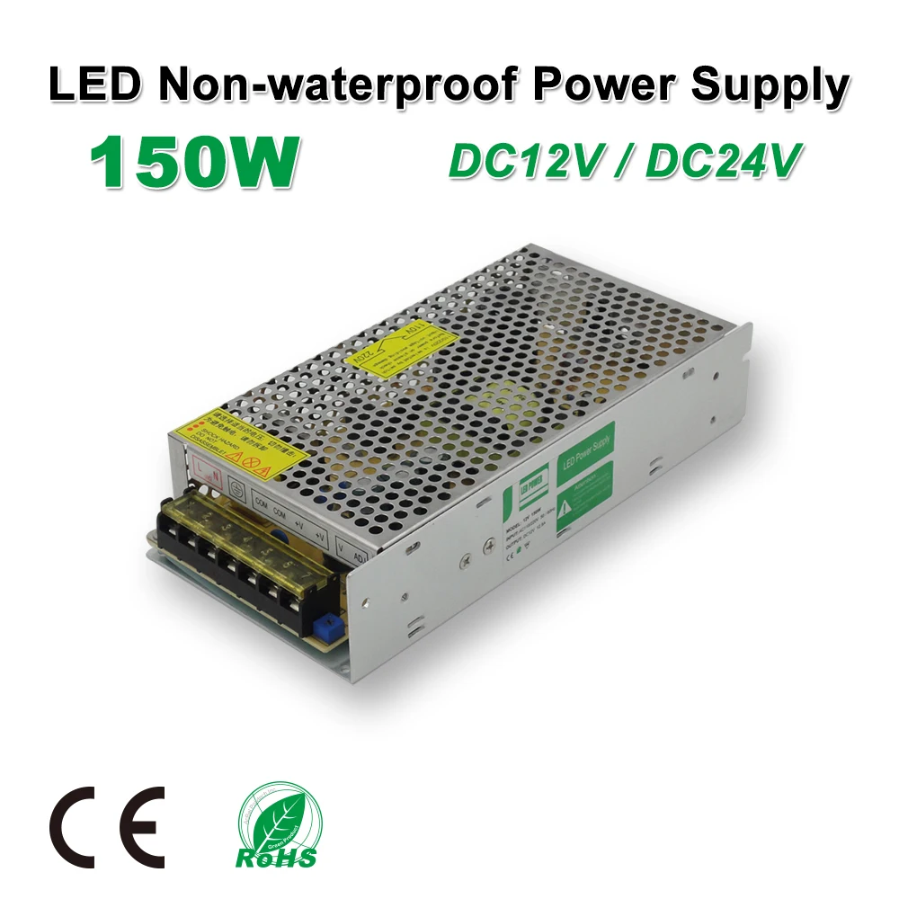 150 W LED Питание светодиодные полосы DC12V/24 V Водонепроницаемый адаптер