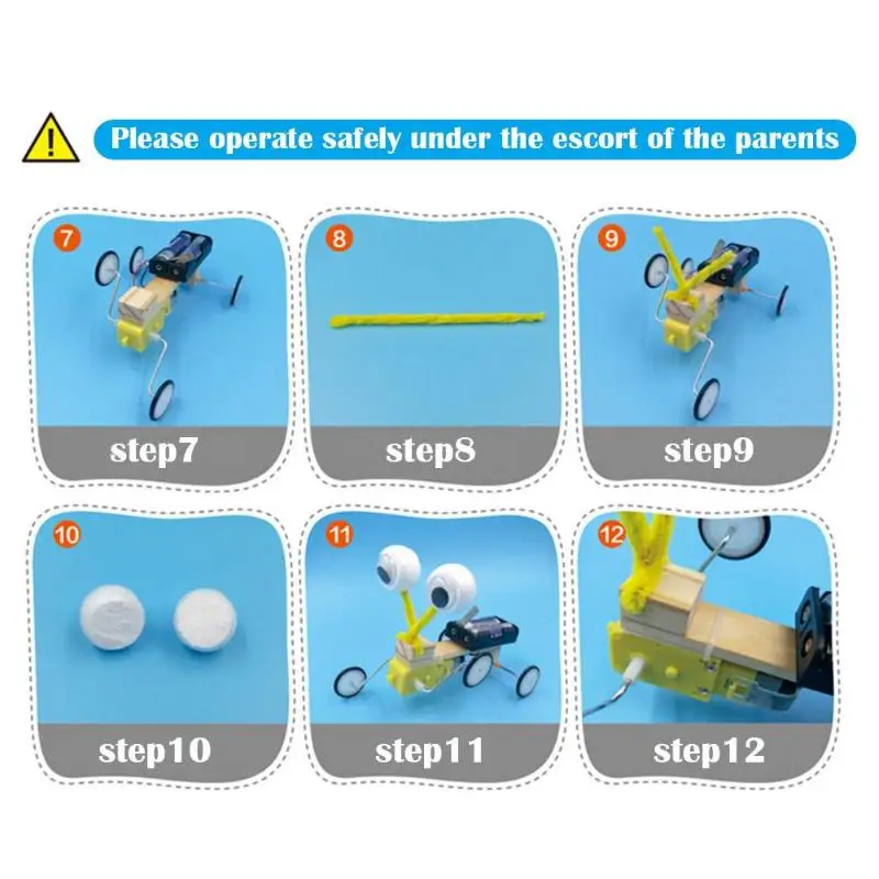 DIY Строительная электрическая деревянная модель робота для рептилий Детские