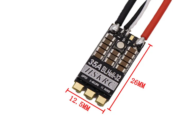 4 шт. HSKRC 35A BLheli_32 32Bit 2-6 S Dshot1200 бесщеточный ESC с RGB светодиодный для