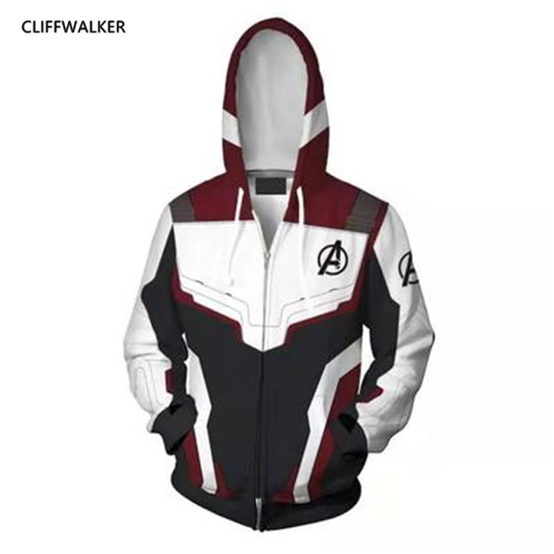 Avengers Endgame 4 Quantum Realm 3d Print Hoodies Men Loose Pullover Sweatshirts Zipper Hoodie Cosplay Pocket Streetwear Tops | Мужская