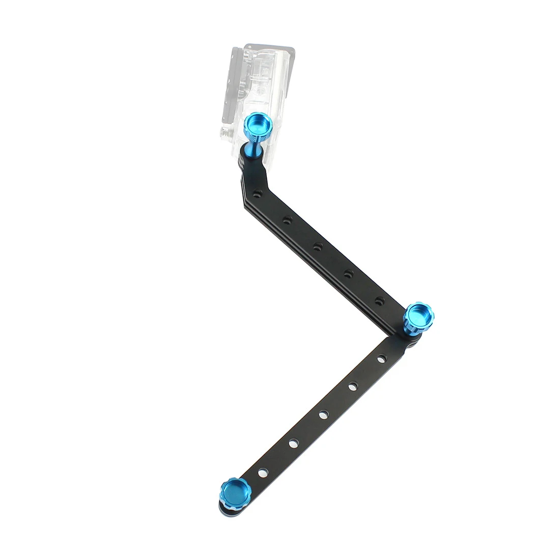

CNC Machining Aluminum Alloy Selfie stick Extension Arm Mount with Screws For Gopro Hero 3 3+/4/5 /xiaoyi / Gitup Sports Camera