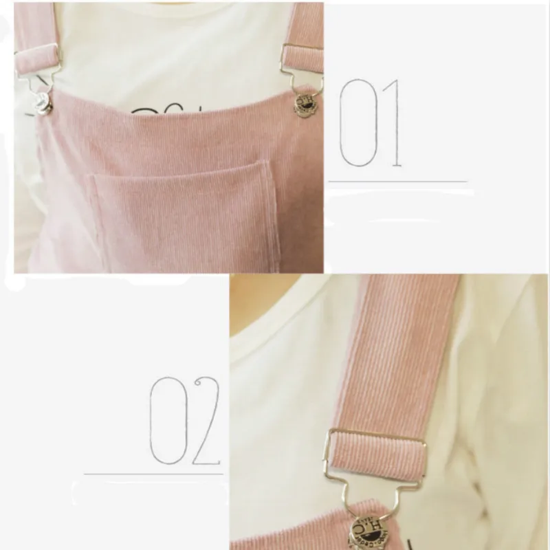 

New Jumpsuit Maternity Pants Long Corduroy Pregnancy Clothes For Pregnant Women Overall Roupa Gestante Trousers Autumn Maternite