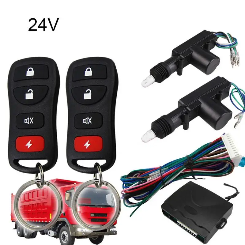 BIUYEE 615-8113 24V Central Door Lock Locking System Auto Remote Control Vehicle Keyless Entry For Truck 2 Universal | Автомобили и