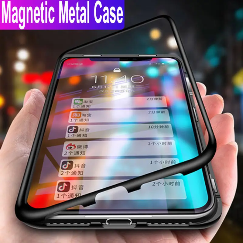 360 магнитный адсорбционный чехол для huawei mate 20 Pro 10 полное покрытие роскошное