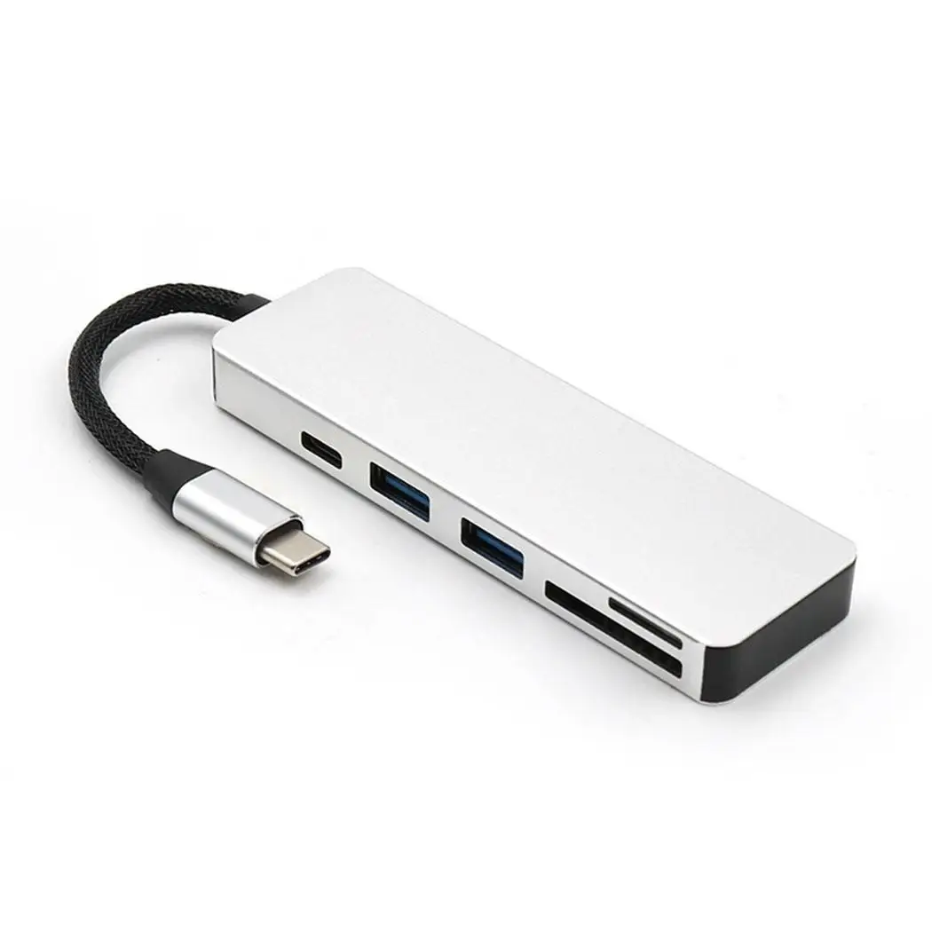 Type-C to HUB Card Reader Multi-function SD TF Converter Macbook Silver Golden Black 0.059kg | Компьютеры и офис