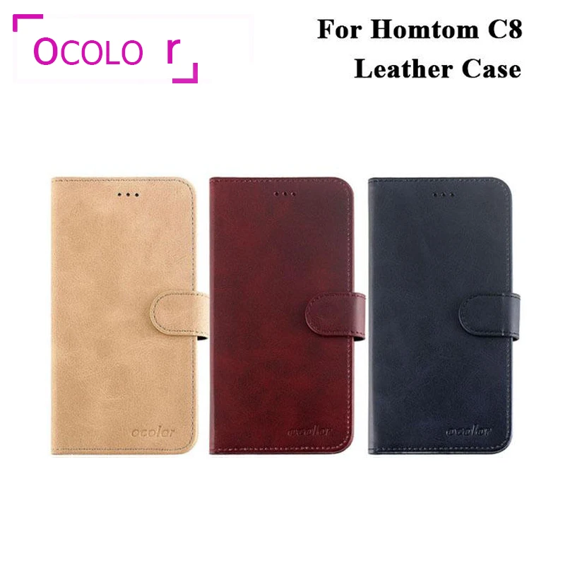 Ocolor для HOMTOM C8 Filp из искусственной кожи чехол Чехол кредитный держатель карт