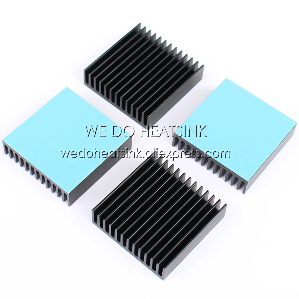5 шт. черный алюминиевый радиатор для анодирования 40x40x11 мм|aluminum heat sink radiator|heat