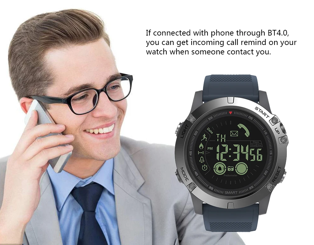 Zeblaze VIBE 3 Flagship Rugged Smartwatch 33-month Standby Time 24h All-Weather Monitoring Smart Watch Men For IOS Android | Электроника
