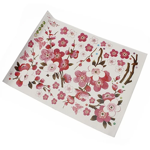 Съемное Настенное панно &quotВишня в цвету&quot переводные наклейки комната