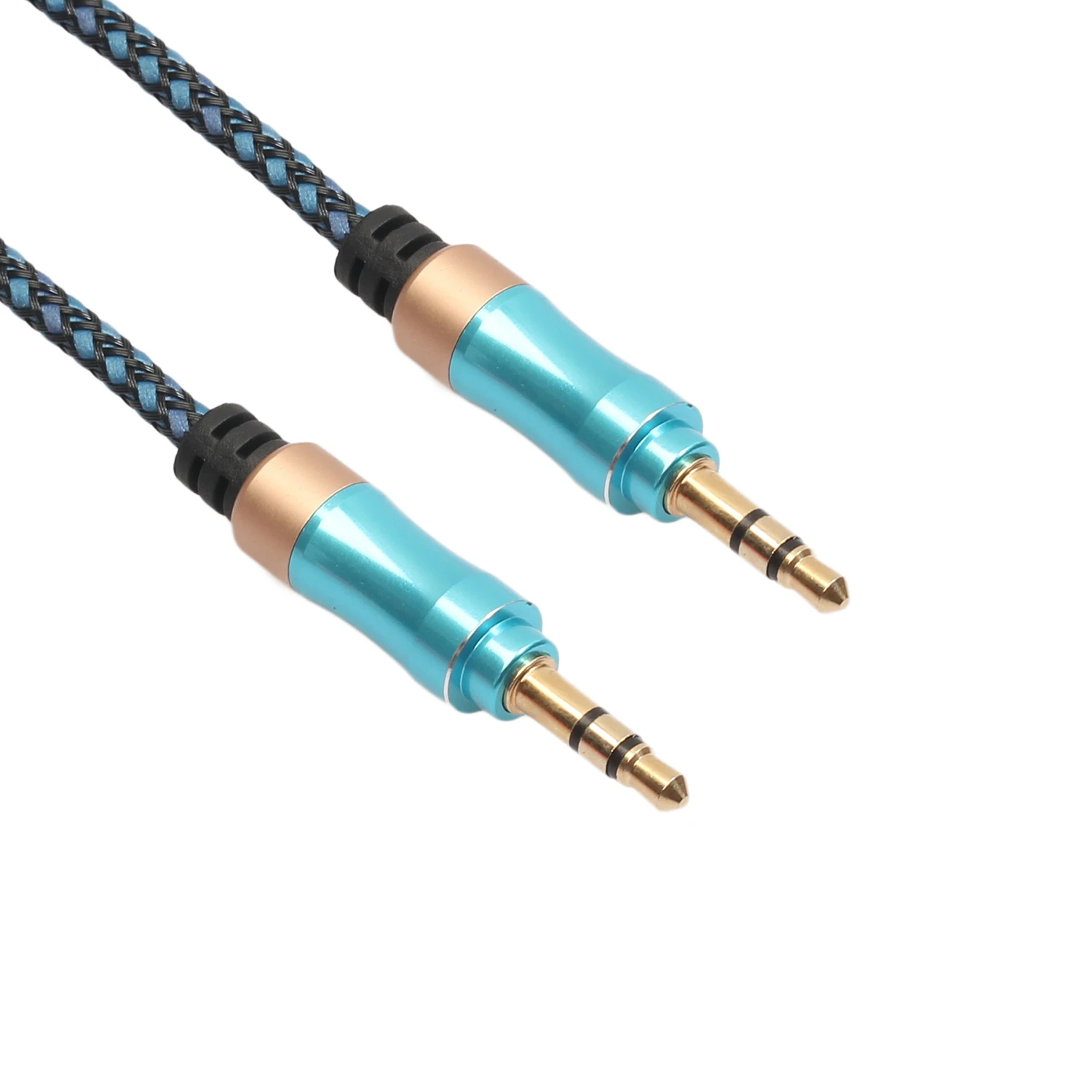 Braid Shield 3.5Mm Car Audio Aux Cable Male To 4 Knot Stereo Earphone Extension Cord 1.5M Line High Fidelity | Электроника