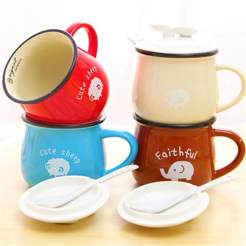 2018 Новый Керамическая Кружка Симпатичные Кубок Мультфильм Drinkware японский
