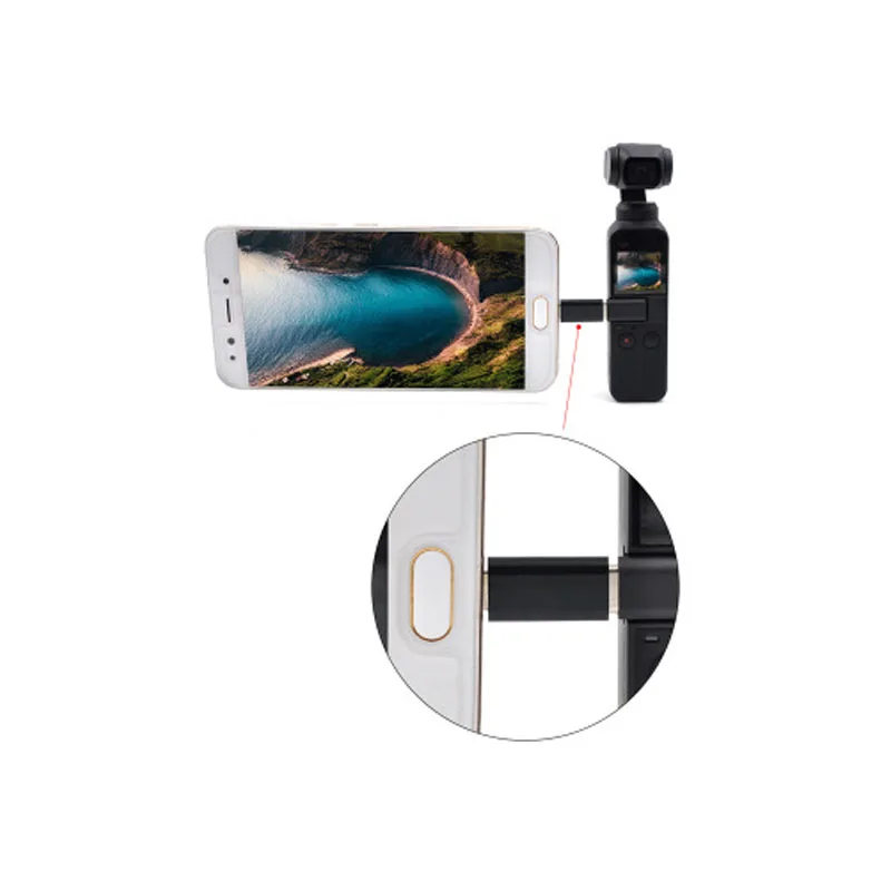 DJI Osmo Карманный карданный ручной USB адаптер Micro папа к Type C гнездовой разъем