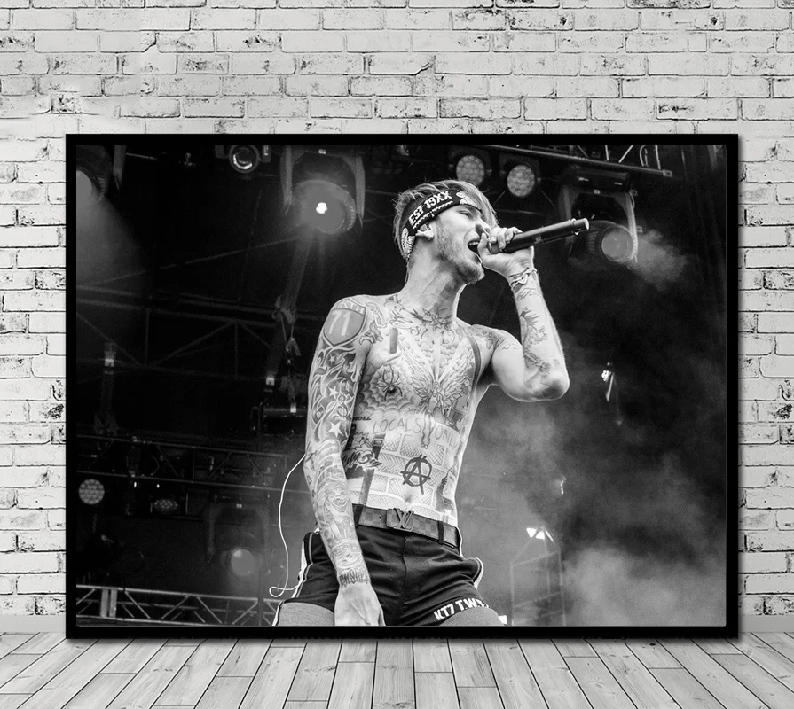 Постер Machine Gun Kelly Картина на холсте настенное искусство домашний декор без рамки