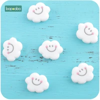 bopoobo 20pc 0 12 months bpa free silicone tiny rod beads silicone pearl cloud for baby rattle toys silicone rodent baby teether