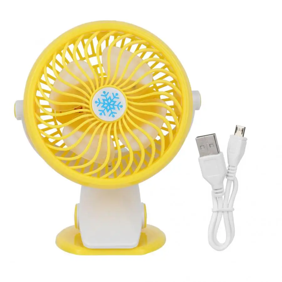 Портативный мини USB Настольный вентилятор аккумуляторная батарея клип на стол