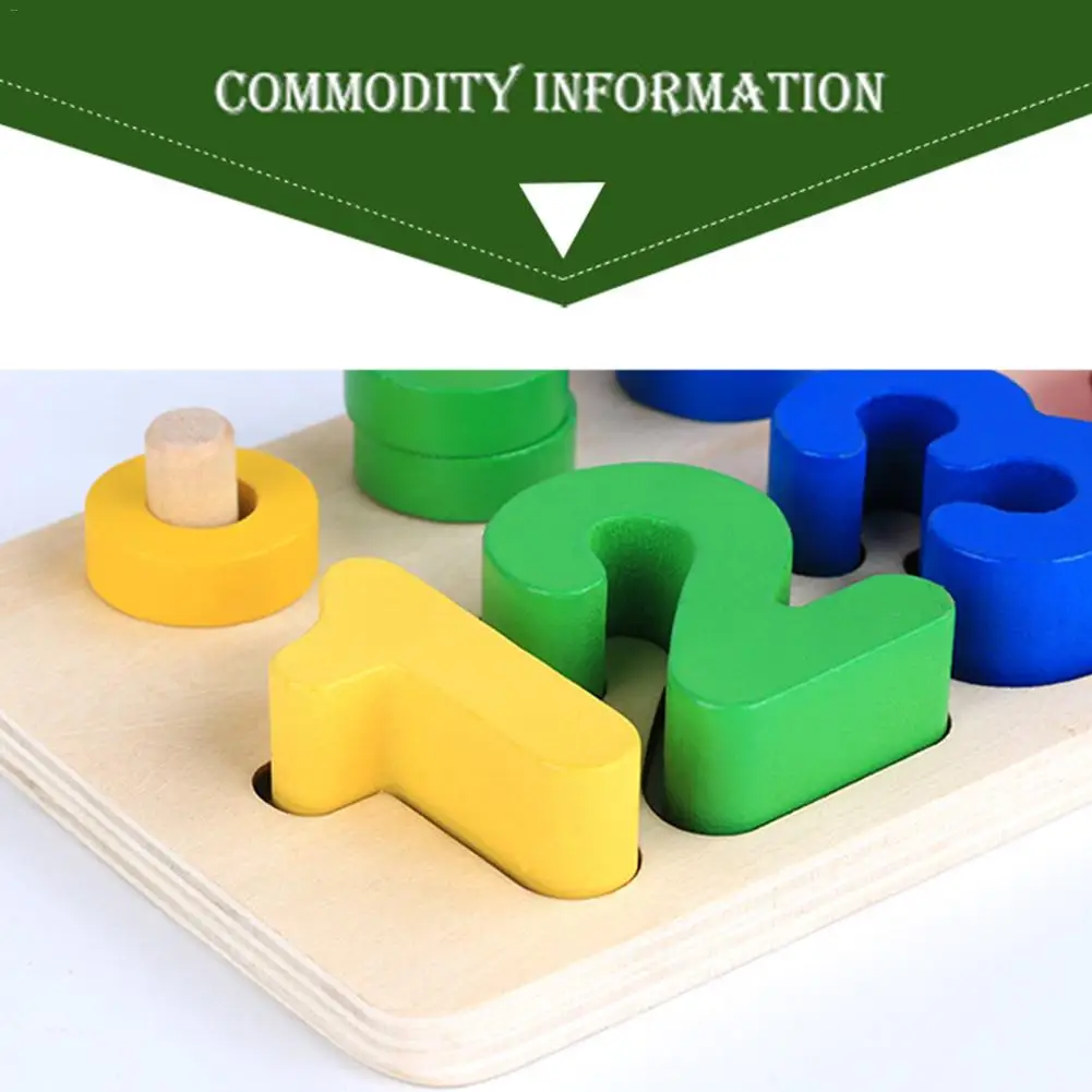 

Building Blocks Montessori Materials Digital Cognition Multicolored Wooded Letter Enlightenment Toys for Kids