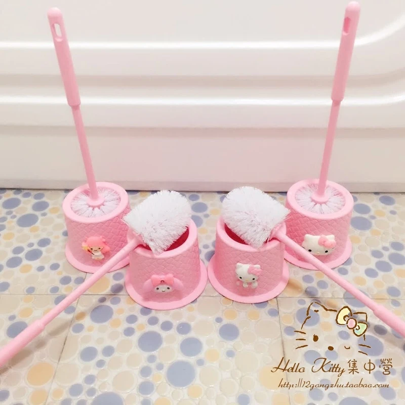 Hello Kitty мягкие щетки для унитаза щетка чистки креативные декоративные аксессуары