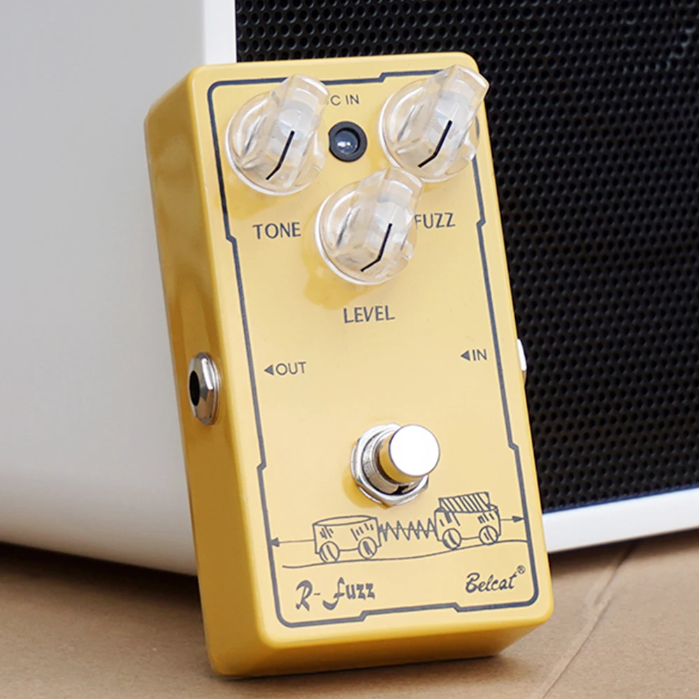 Педаль эффектов Belcat R-fuzz для электрогитары блок с регулятором уровня пуха