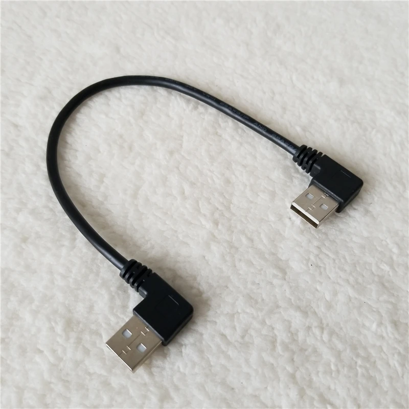 Двойной гибочный USB адаптер с левым углом 90 градусов удлинитель данных кабель
