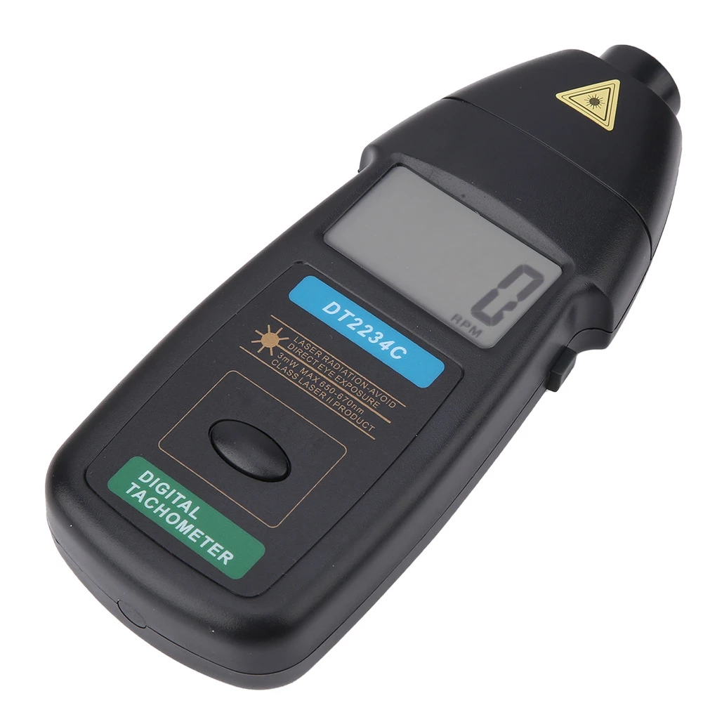 DT2234C цифровой тахометр портативный лазерный 2 5 99999 ОБ/мин Бесконтактный