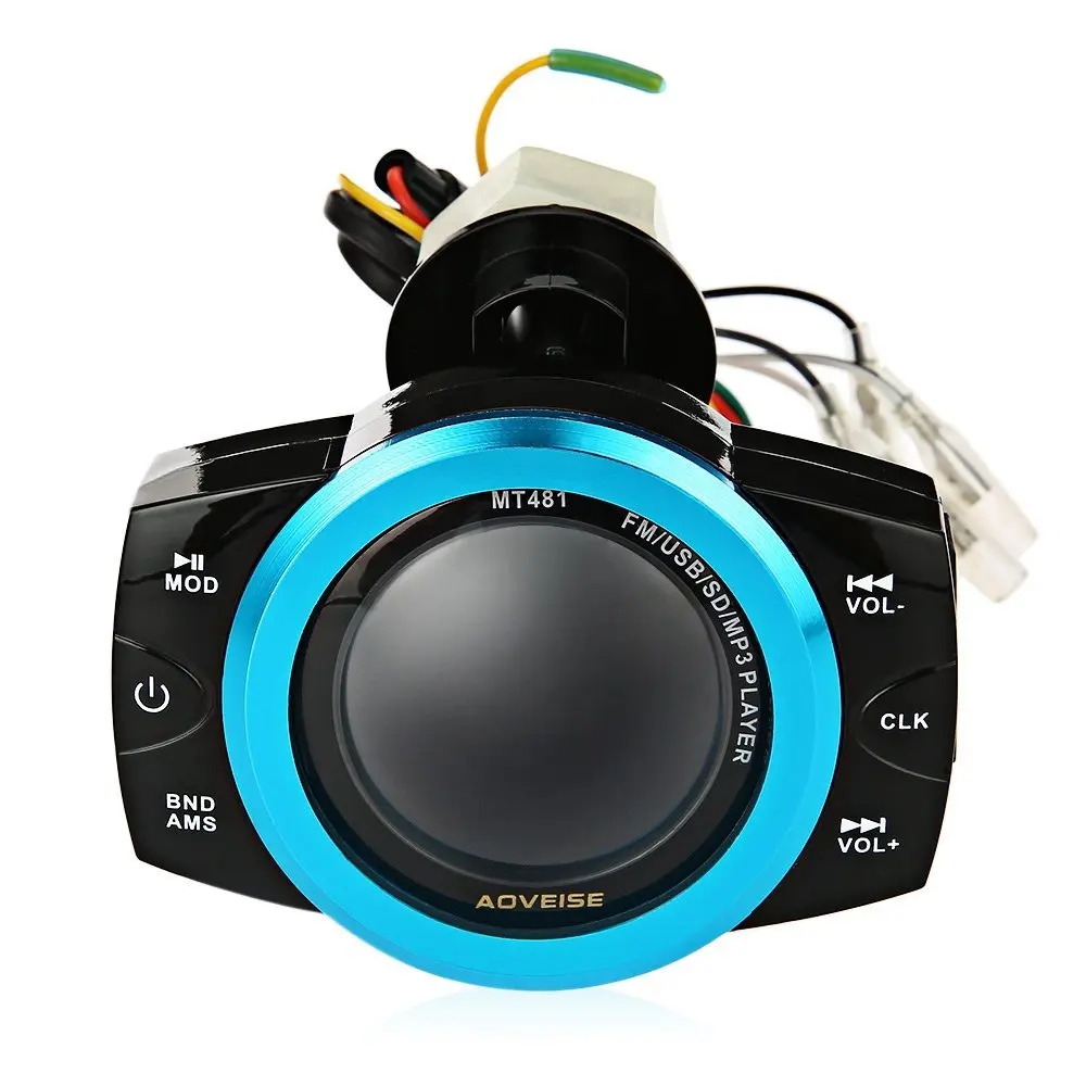 AOVEISE MT481 мотоцикл MP3 плеер Водонепроницаемый Аудио Радио Звук Музыкальный