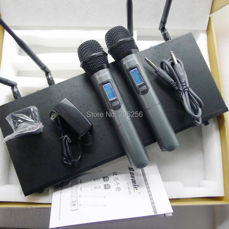 Boutique Recommend Baomic BM-8300 UHF TRUE DIVERSITY Wireless Microphone Professional Karaoke Engineering Dedicated 630-660MHz |
