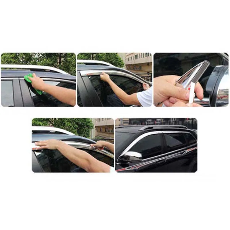 

Brand New 1 Set Chrome Side Rain Guard Deflectors Vent Sun Shade Window Visors For Lexus RX 200t/300/450h 2016-2018