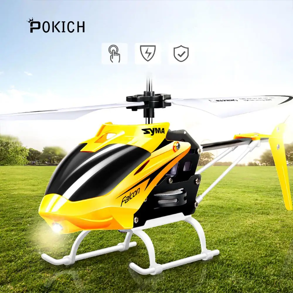 Pokich W25 Радиоуправляемый вертолет 2 CH канальный мини Дрон с гироскопом